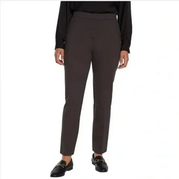 SOILED Banana Republic Women's Ponte Stretch Pants Brown Size 16 $80 4C618 - Picture 1 of 4